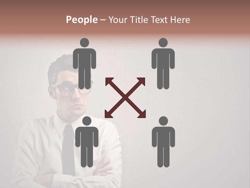 Nerd Texture Caucasian PowerPoint Template