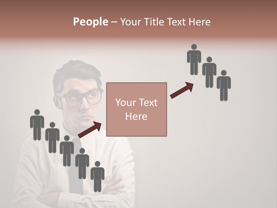 Nerd Texture Caucasian PowerPoint Template