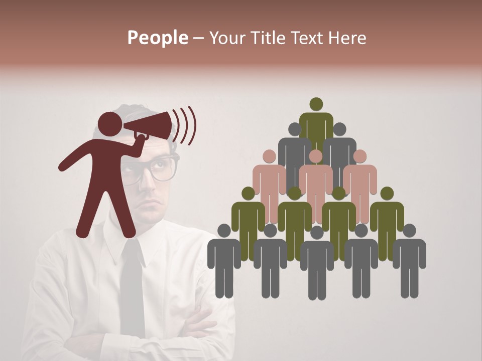 Nerd Texture Caucasian PowerPoint Template