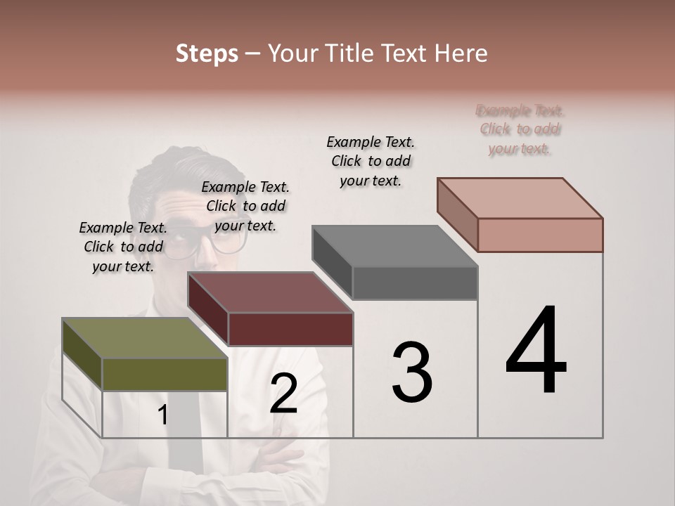 Nerd Texture Caucasian PowerPoint Template