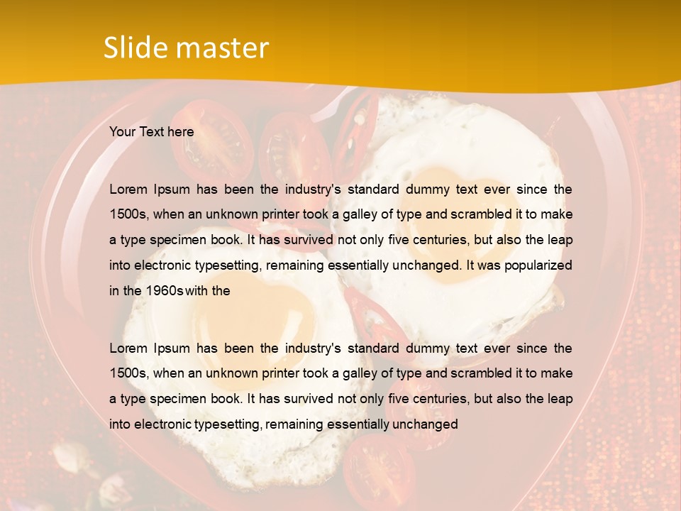 Protein Tomato Meal PowerPoint Template