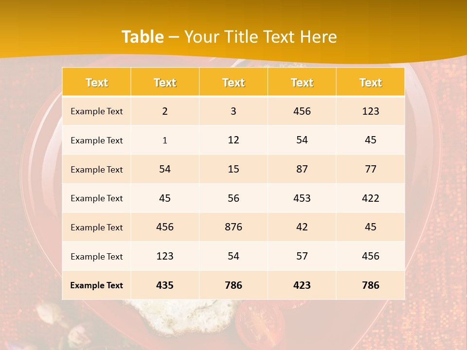 Protein Tomato Meal PowerPoint Template