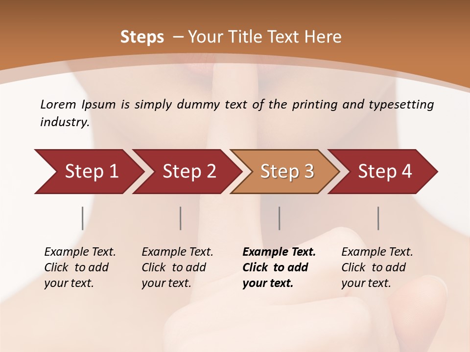 Secret Woman Living PowerPoint Template