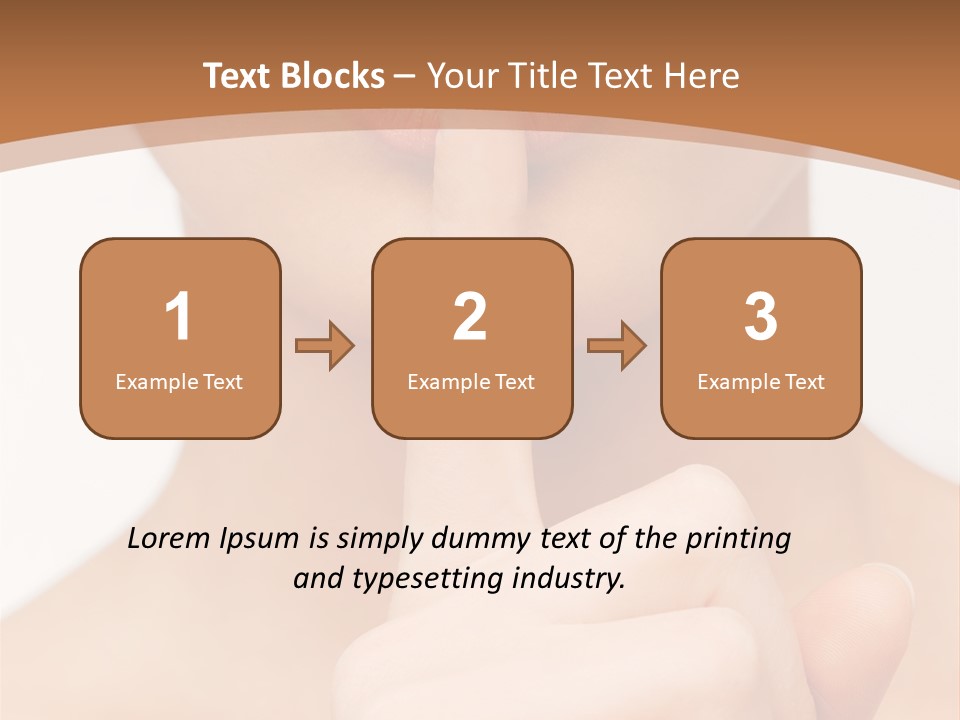 Secret Woman Living PowerPoint Template