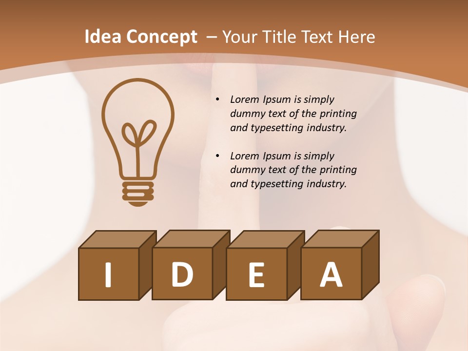 Secret Woman Living PowerPoint Template