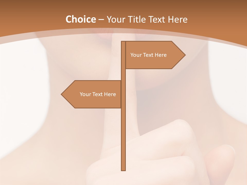 Secret Woman Living PowerPoint Template