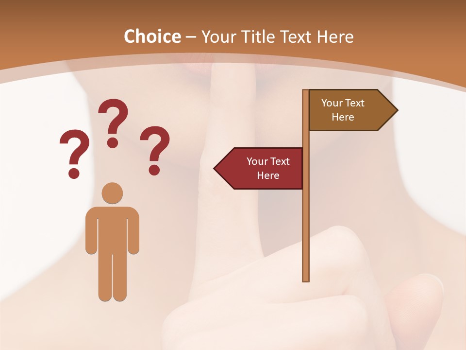 Secret Woman Living PowerPoint Template