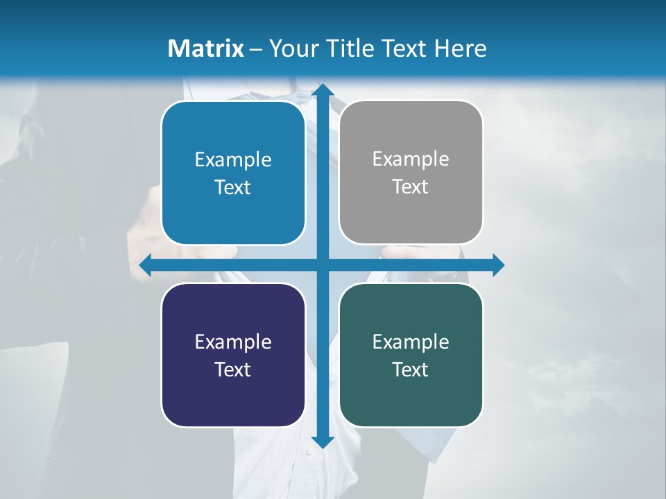 Pride Blue Caucasian PowerPoint Template