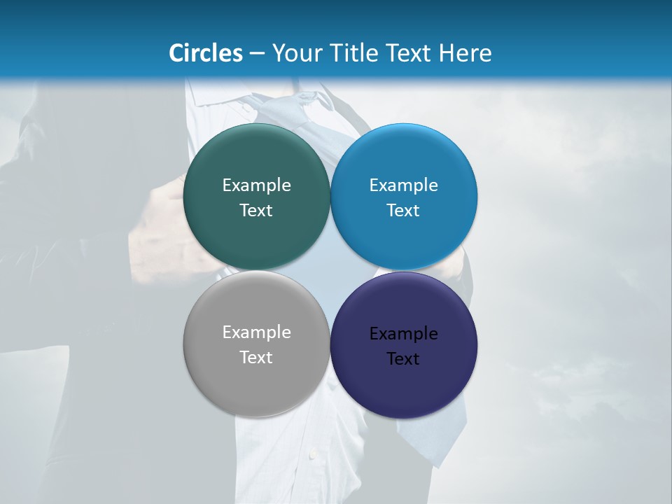 Pride Blue Caucasian PowerPoint Template