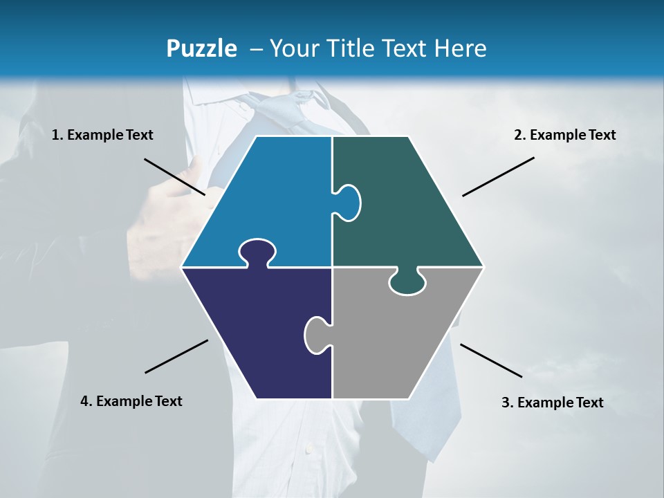 Pride Blue Caucasian PowerPoint Template