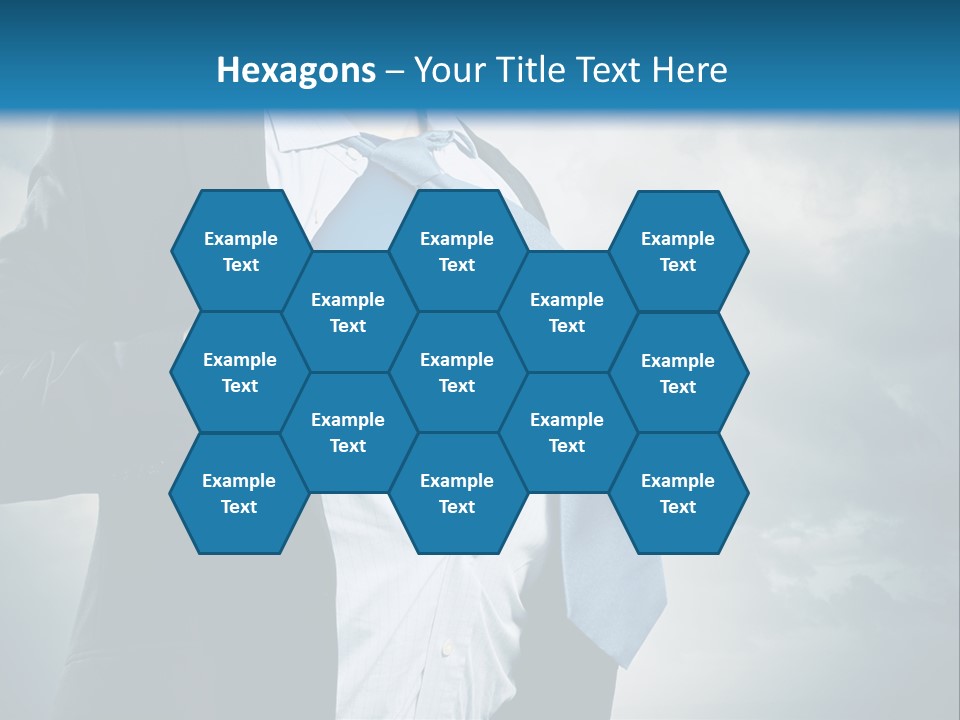 Pride Blue Caucasian PowerPoint Template