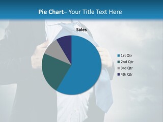 Pride Blue Caucasian PowerPoint Template