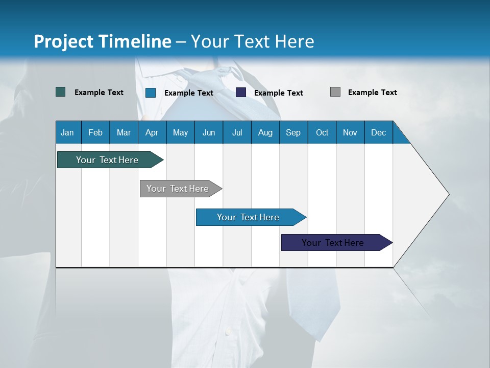 Pride Blue Caucasian PowerPoint Template