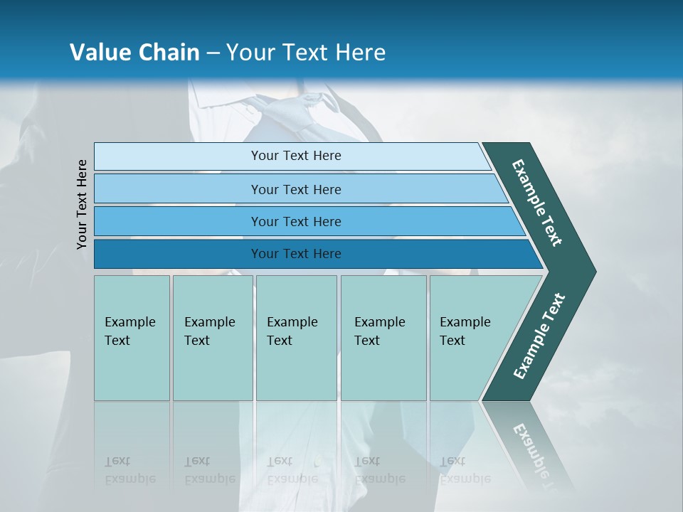 Pride Blue Caucasian PowerPoint Template