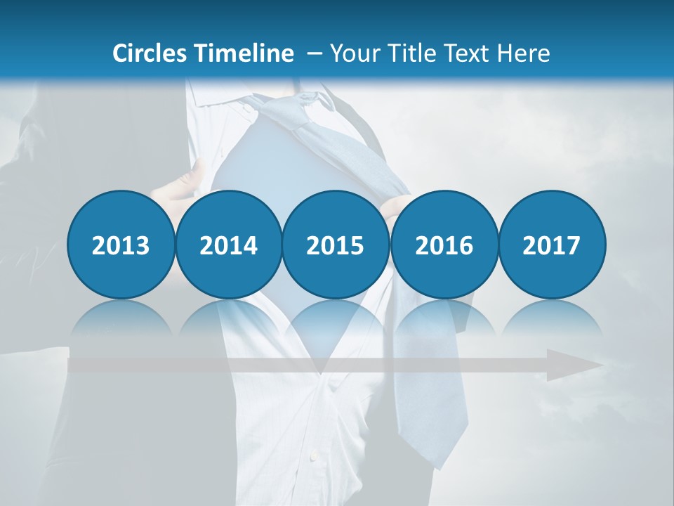 Pride Blue Caucasian PowerPoint Template