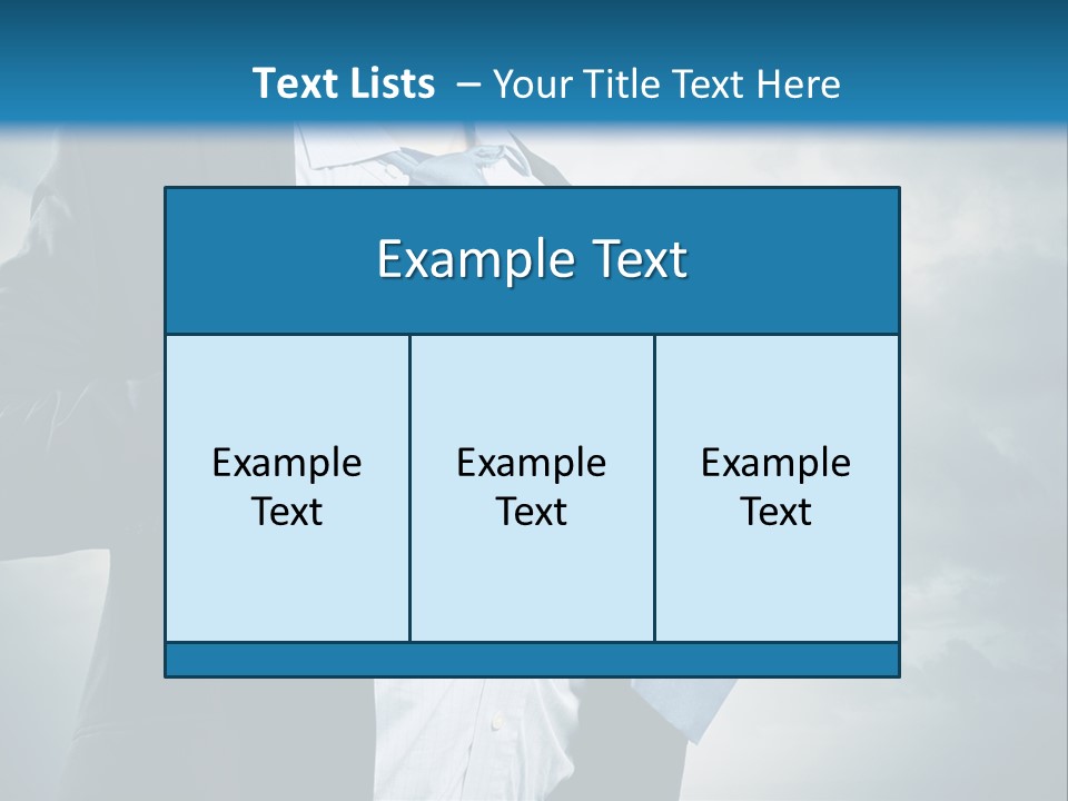 Pride Blue Caucasian PowerPoint Template