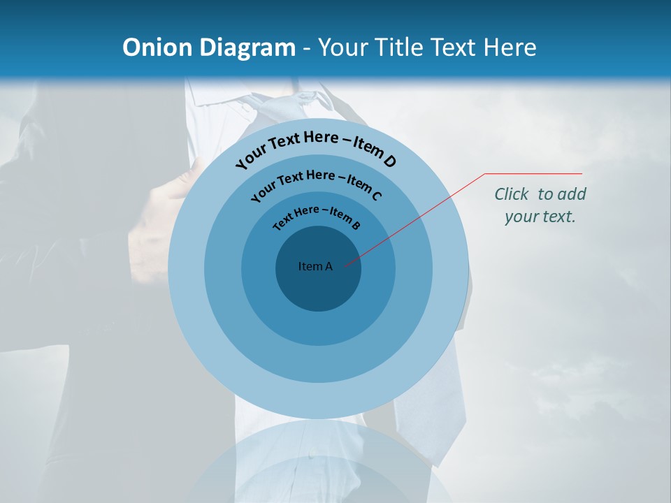 Pride Blue Caucasian PowerPoint Template