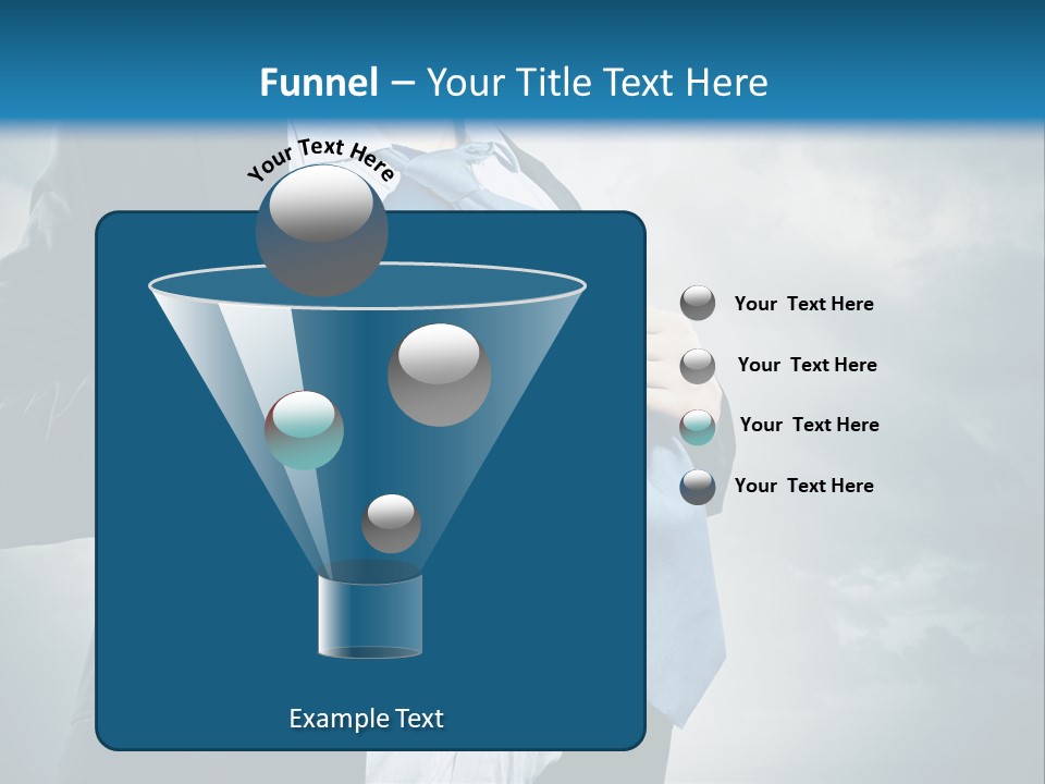 Pride Blue Caucasian PowerPoint Template