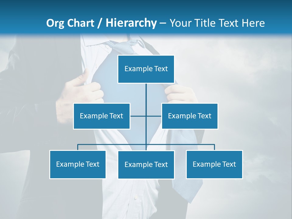 Pride Blue Caucasian PowerPoint Template