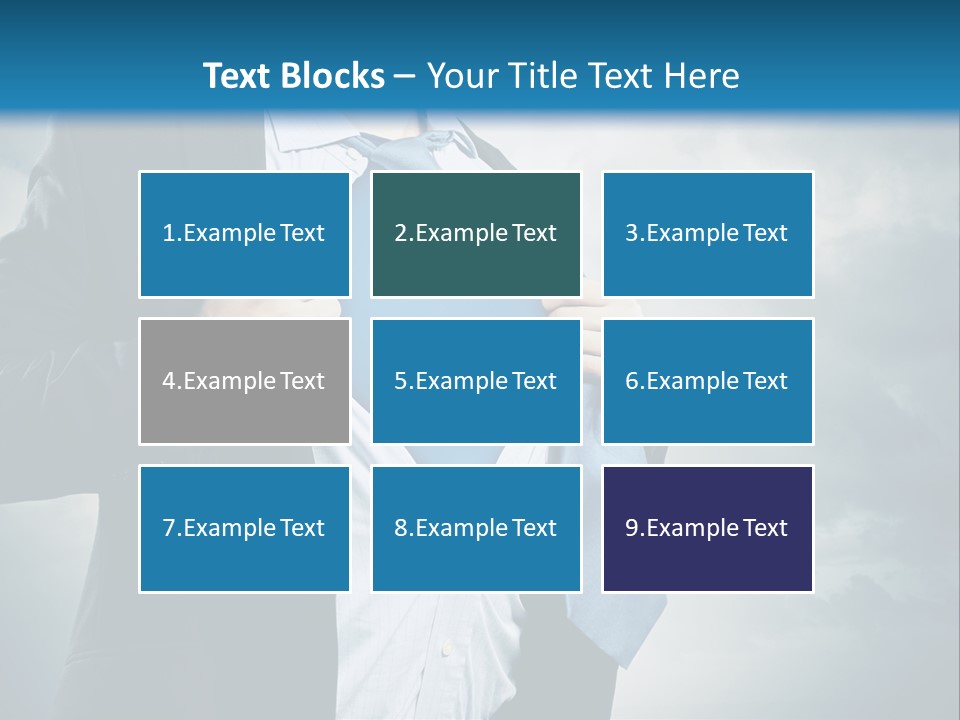 Pride Blue Caucasian PowerPoint Template