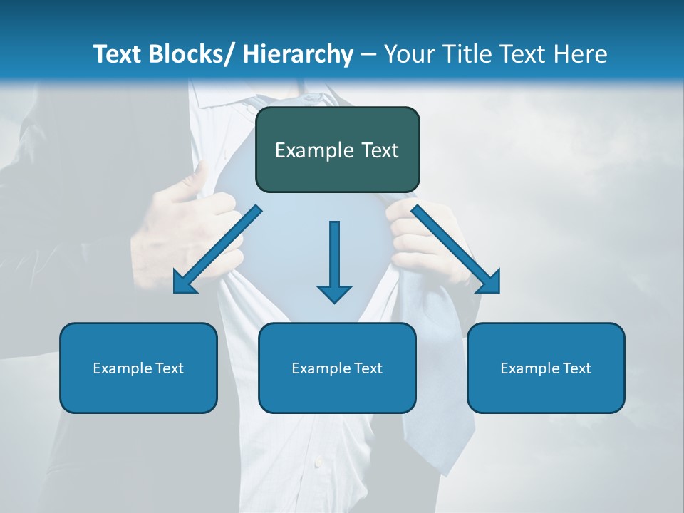 Pride Blue Caucasian PowerPoint Template