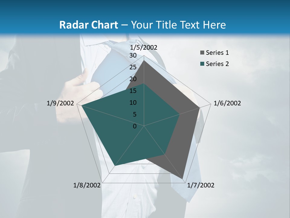 Pride Blue Caucasian PowerPoint Template