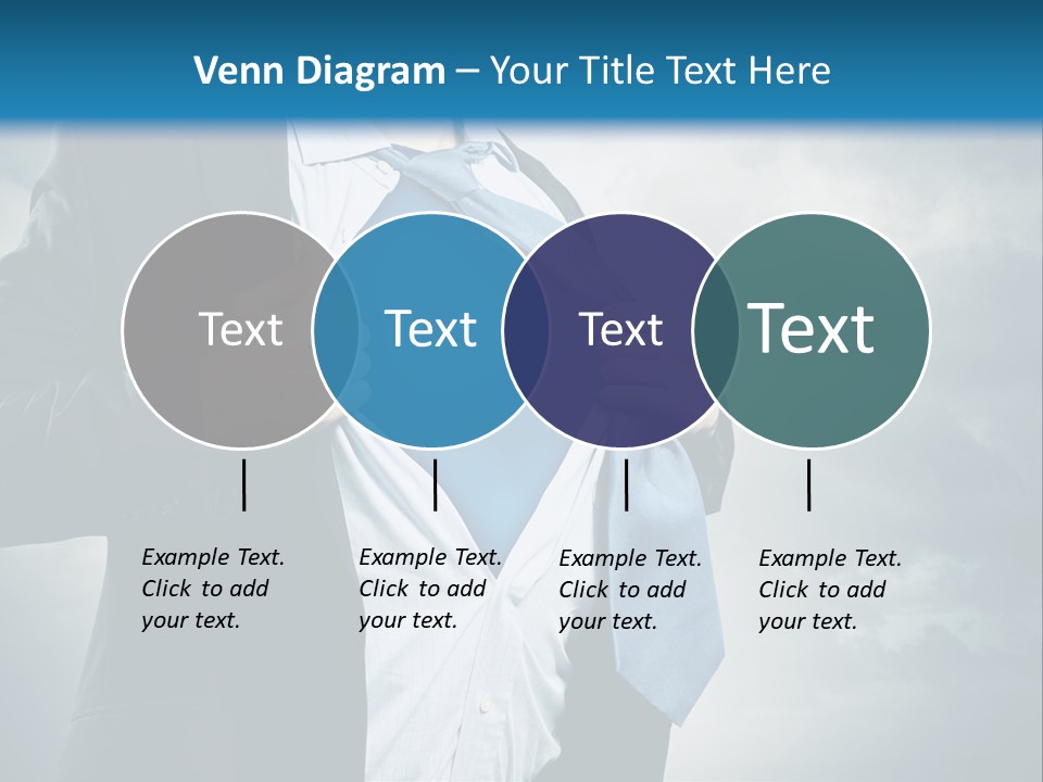 Pride Blue Caucasian PowerPoint Template