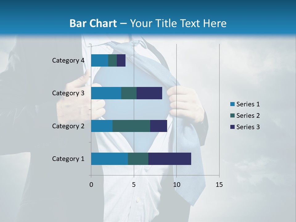 Pride Blue Caucasian PowerPoint Template