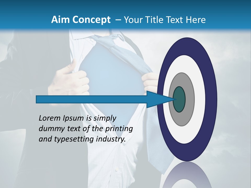 Pride Blue Caucasian PowerPoint Template