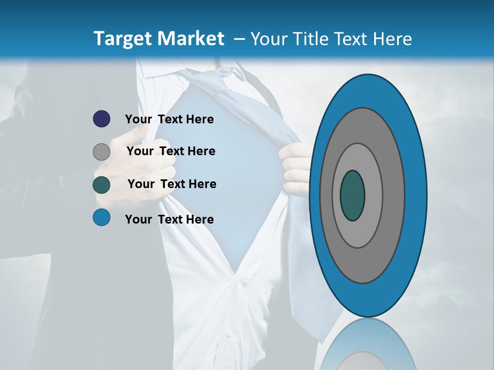 Pride Blue Caucasian PowerPoint Template