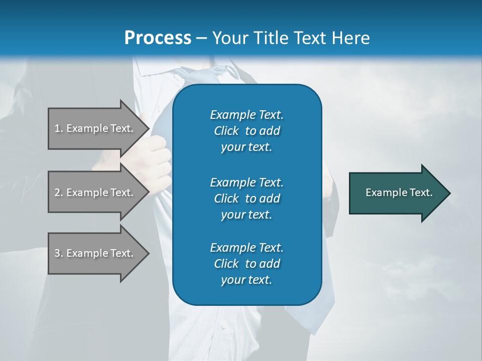 Pride Blue Caucasian PowerPoint Template