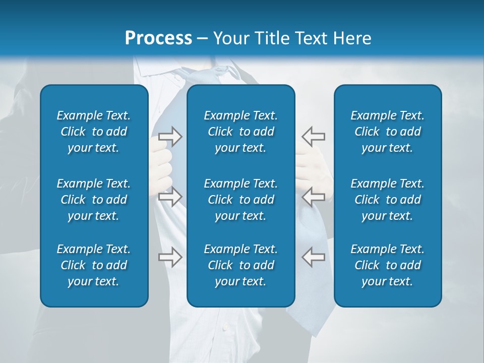 Pride Blue Caucasian PowerPoint Template