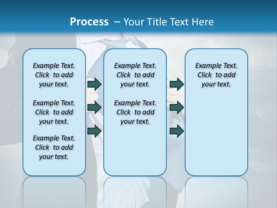 Pride Blue Caucasian PowerPoint Template