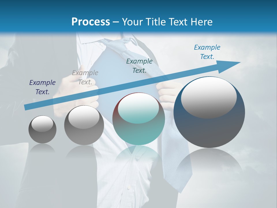 Pride Blue Caucasian PowerPoint Template