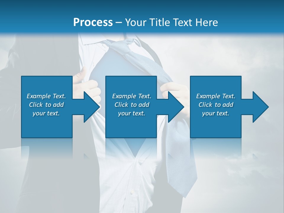 Pride Blue Caucasian PowerPoint Template