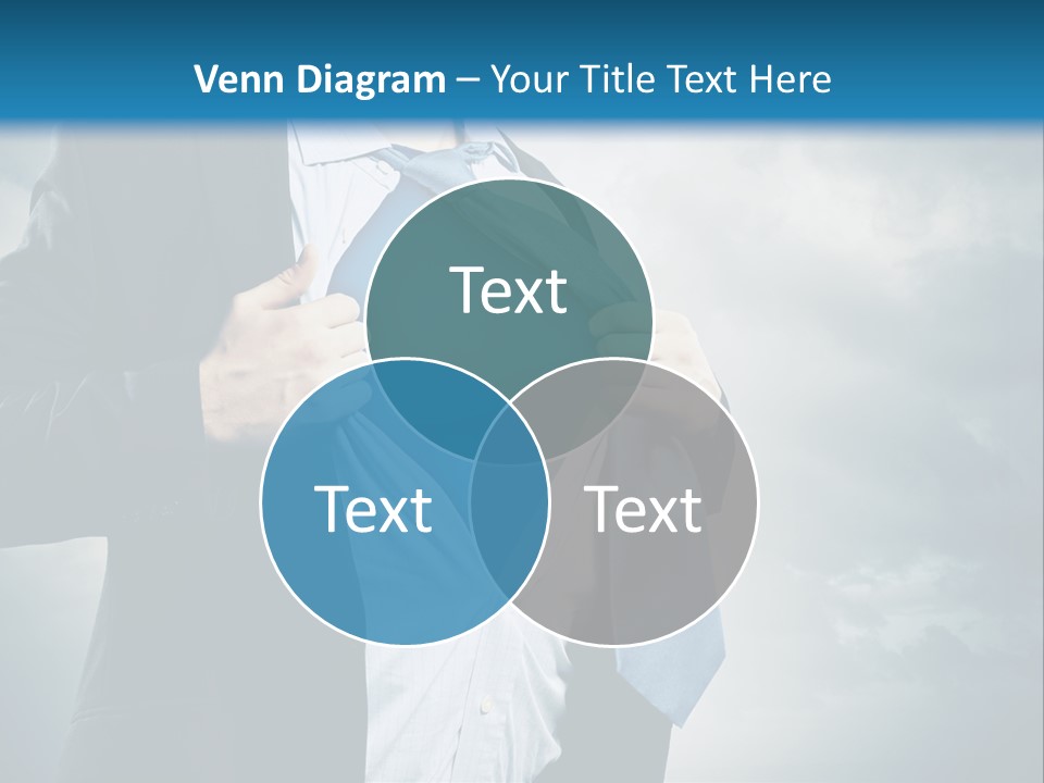 Pride Blue Caucasian PowerPoint Template
