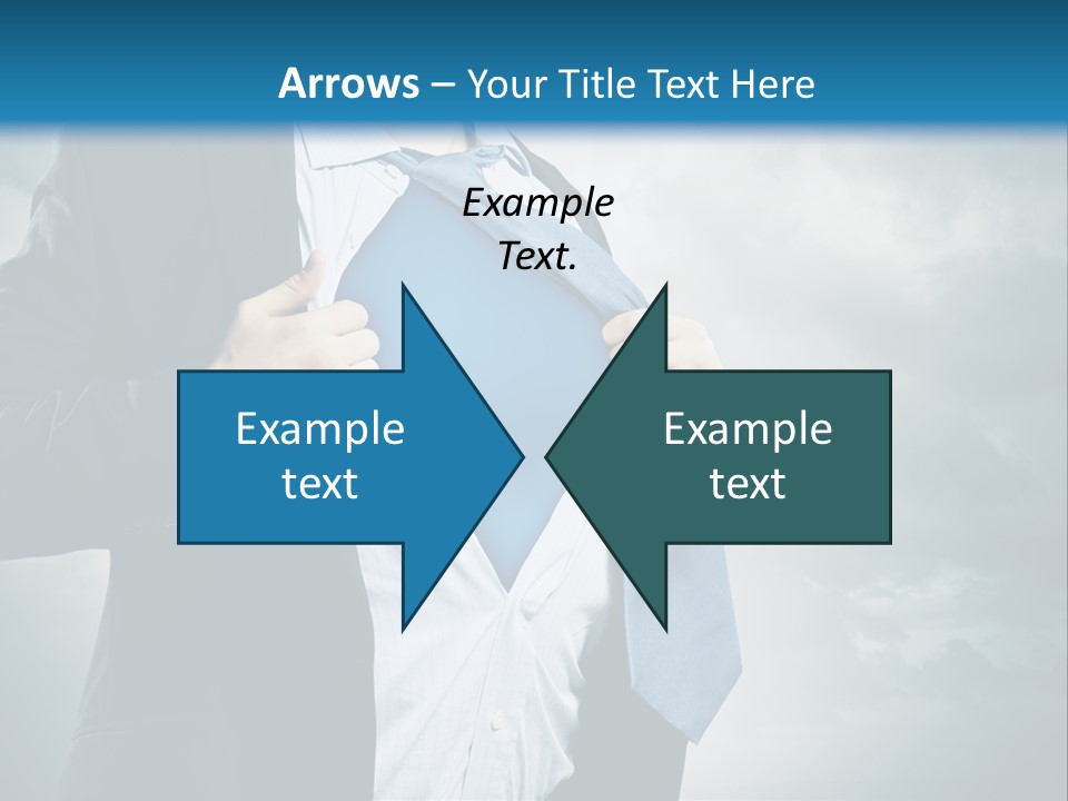 Pride Blue Caucasian PowerPoint Template