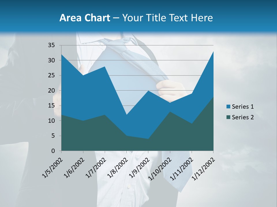 Pride Blue Caucasian PowerPoint Template