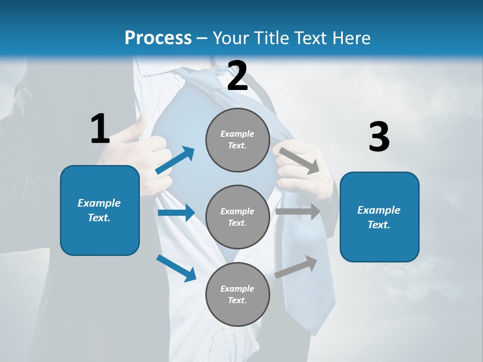 Pride Blue Caucasian PowerPoint Template