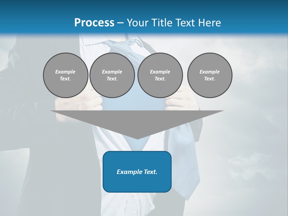 Pride Blue Caucasian PowerPoint Template