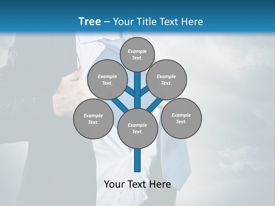 Pride Blue Caucasian PowerPoint Template