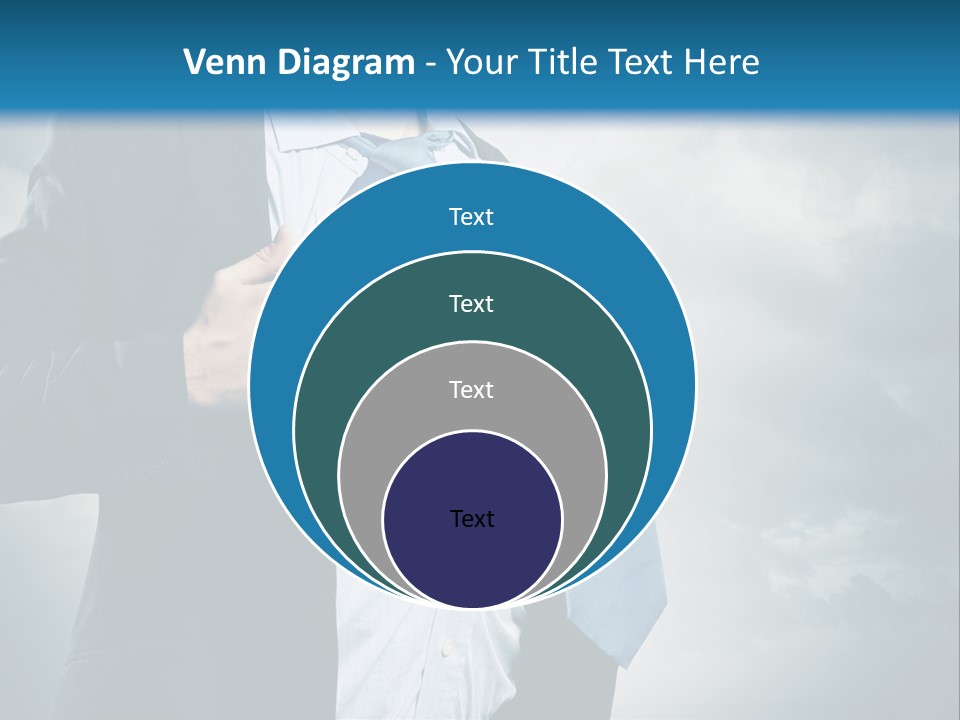 Pride Blue Caucasian PowerPoint Template
