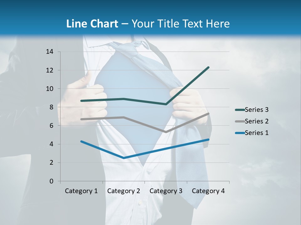 Pride Blue Caucasian PowerPoint Template