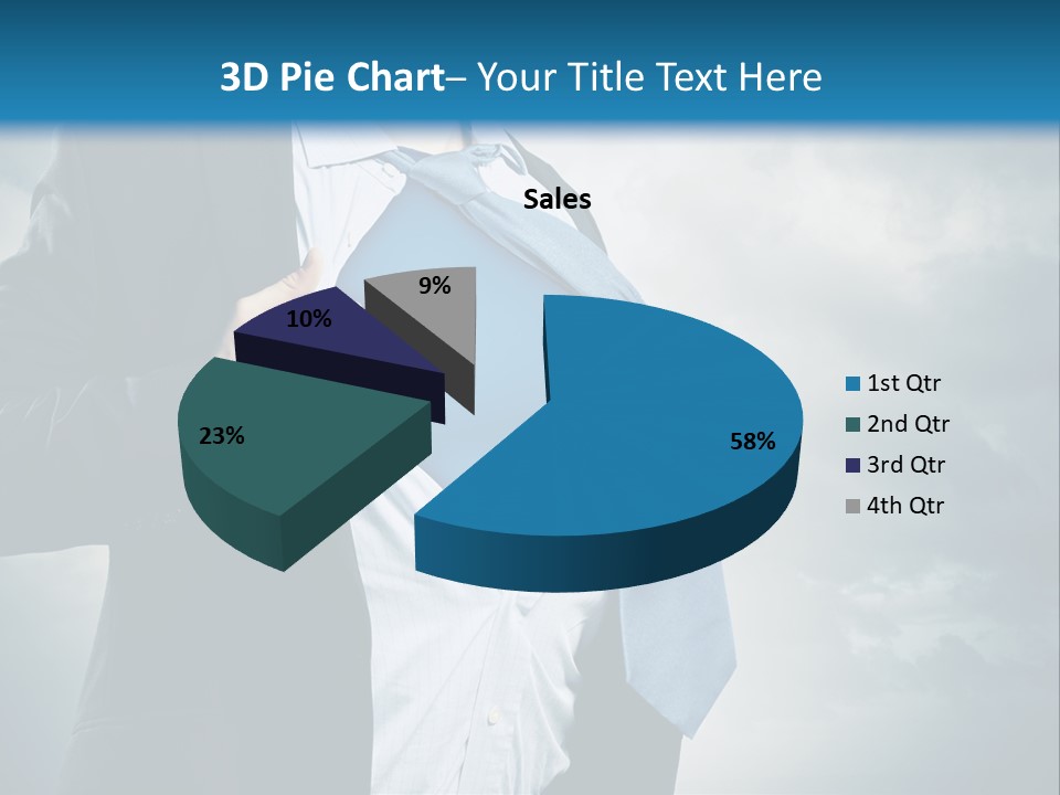Pride Blue Caucasian PowerPoint Template