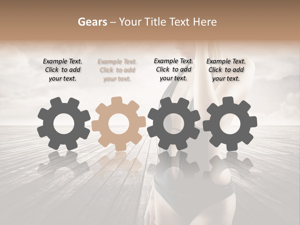 Flower Spring Mount PowerPoint Template