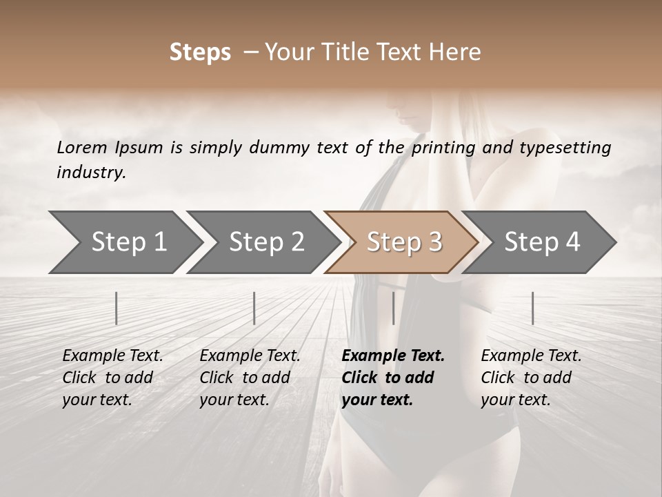 Flower Spring Mount PowerPoint Template
