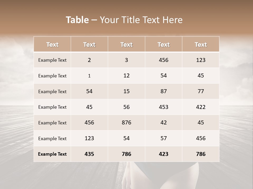 Flower Spring Mount PowerPoint Template