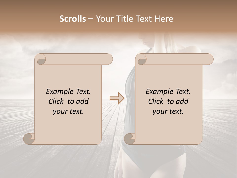 Flower Spring Mount PowerPoint Template