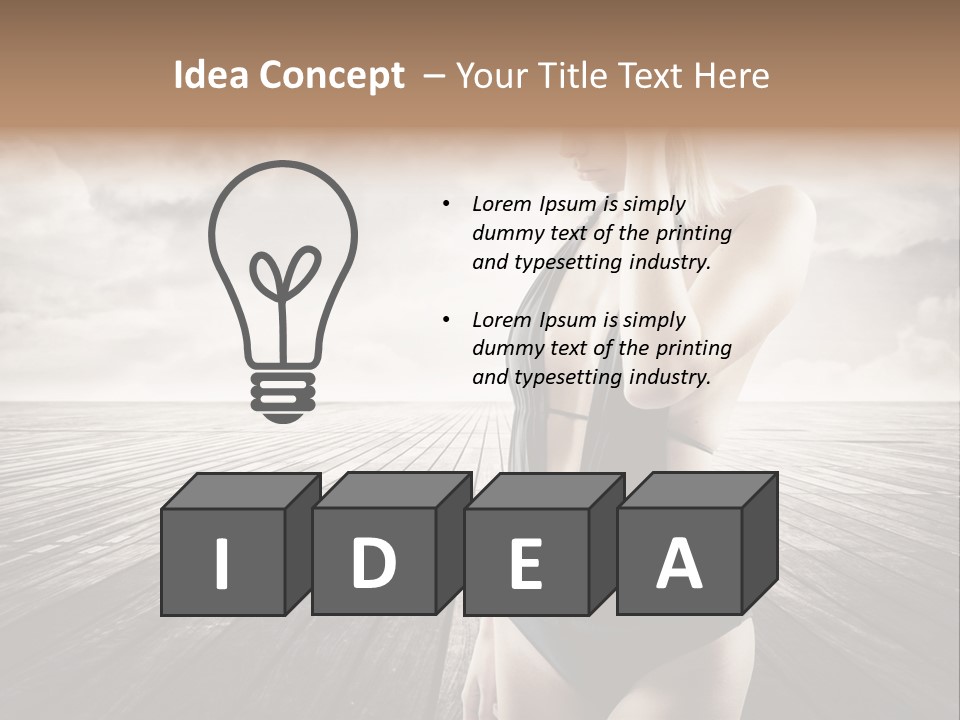 Flower Spring Mount PowerPoint Template