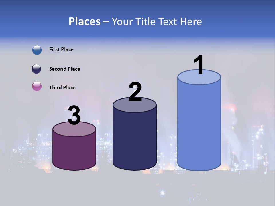 Equipment Smoke Blue PowerPoint Template